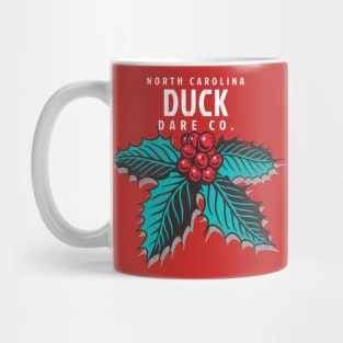 Duck, NC Christmas Vacationing Holiday Holly Mug